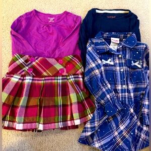 3T four piece Plaid & Long Sleeve Bundle